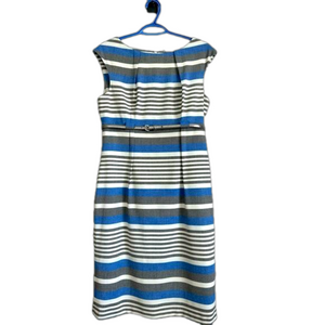 Calvin Klein striped dress with belt